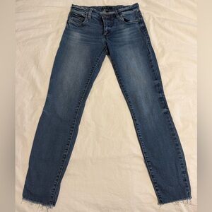 STS Blue Skinny Jeans Raw Hem Size 25